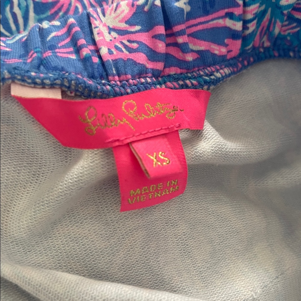 Lilly Pulitzer Jace Romper Size XS Blue Strapless Sailabration Nautical - Picture 2 of 7